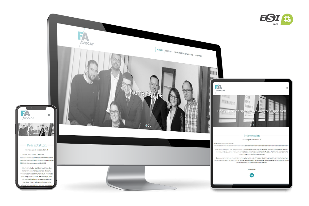 Mockup du site Foguenne avocats