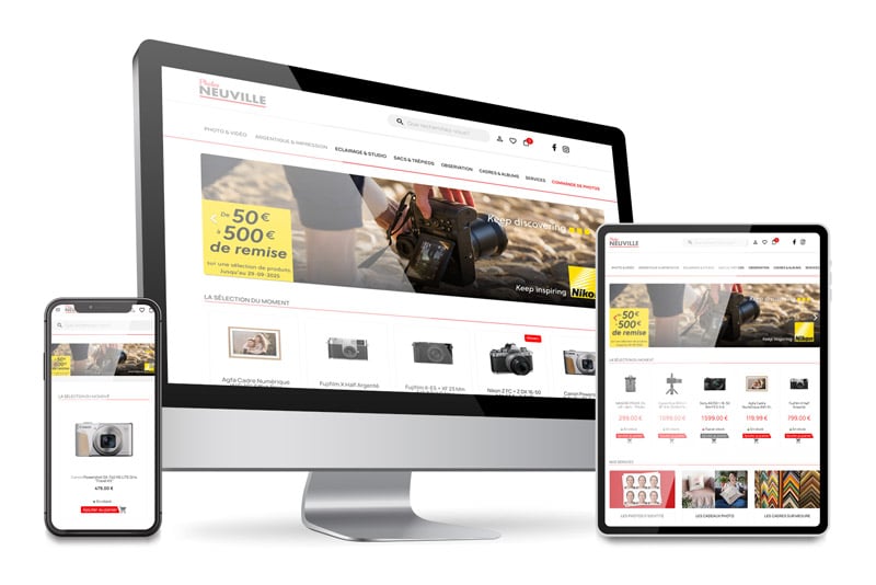 Mock up du site Photos Neuville
